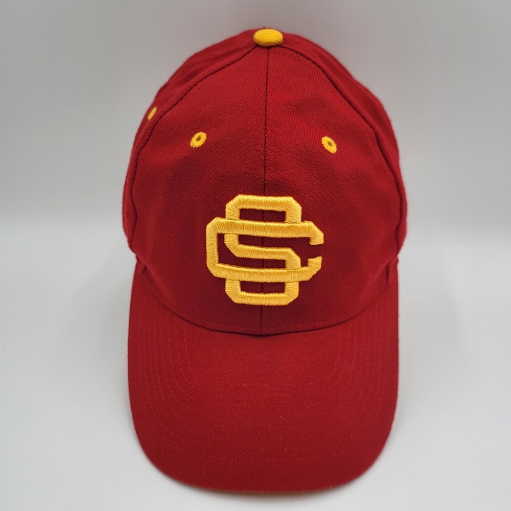 USC Trojan Team Trojan Headgear Fitted 7 1/8 Hat/Cap Red/yellow